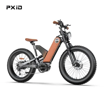 PXID P5 24-дюймовая Толстая Шина E Bike Горный Велосипед Электрический 750 Вт 48 В Полностью Рама Из Магниевого Сплава Интегрированный Электрический Велосипед