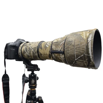 Roadfisher Camo Открытый Водонепроницаемый Нейлоновый Пылезащитный Объектив Камеры Оберточная Ткань Для Tamron SP 150-600 мм f5-6.3 G2 A022 A011