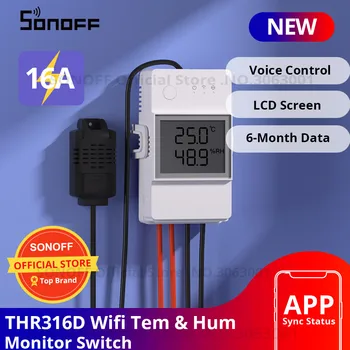 Sonoff THR316D Wi-Fi Smart Switch 16A Беспроводной коммутатор Модули автоматизации 