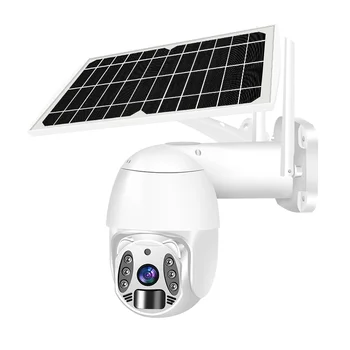 Tuya Smart Life 5mp 4G Wifi Ip PTZ Камера Солнечная Подзарядка Аккумулятора Наблюдения Caemera P2P Цветное ИК-Видение Tuya Беспроводная Камера