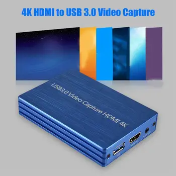 USB3.0 HDMI Карта видеозахвата высокой четкости 4K, ключ видеозахвата HDMI-USB для прямой трансляции Winodws