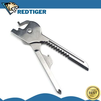 Utili-Key Мини-Мультитул Инструмент 6 в 1 Брелок Для ключей из Нержавеющей Стали Цепочка Кулон Карманный Резак Мини-нож нож для распаковки Отвертка