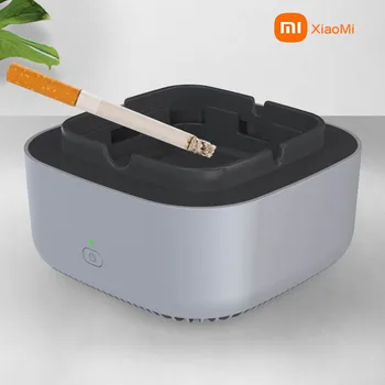 Xiaomi Smart Ashtray USB-очиститель воздуха с отрицательными ионами, 360 ° Трехмерный, окружающий спальню для курящих, используемый дымоудалитель