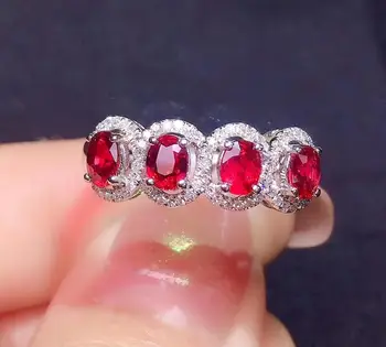 Y510 Кольцо с натуральным красным рубином 1,1 карата, бриллианты, ювелирные изделия, Юбилейные женские кольца для изящных колец для женщин