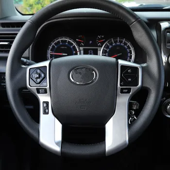YAQUICKA подходит для Toyota 4Runner 2010 года выпуска, ободок рулевого колеса автомобиля, отделка автомобиля, наклейки для укладки, 3 цвета