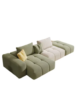YY Дизайнер маленькой квартиры Современный Простой Итальянский диван из латекса в тон
