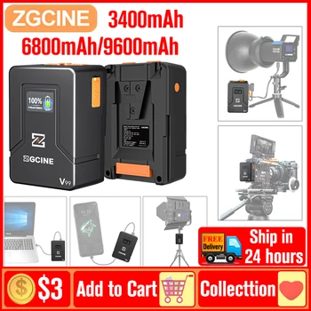 ZGCINE ZG-V99 V Mount Battery литиевая батарея с V-образным замком для карманных аккумуляторов Type-C USB Micro для камер смартфонов ноутбуков