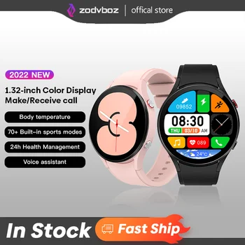 Zobvdoz FT32 Смарт-часы HD Bluetooth Call Sports Фитнес-Трекер С Пользовательским Набором IP68 Водонепроницаемые AMOLED Smartwatch Женские
