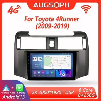 Автомагнитола Android 13 для Toyota 4Runner 2009-2019, 9-дюймовый мультимедийный плеер 2K с 4G Carplay и 2Din GPS-навигацией.