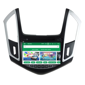 Автомагнитола DVD GPS CarPlay для Chevrolet Cruze 2013 + Android 10 Восьмиядерный Сенсорный мультимедийный плеер Головное устройство Bluetooth