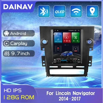 Автомобильный мультимедийный плеер Android 6 + 128 ГБ для Lincoln Navigator 2014 - 2016 GPS-навигация, автомагнитола, стереомагнитофон