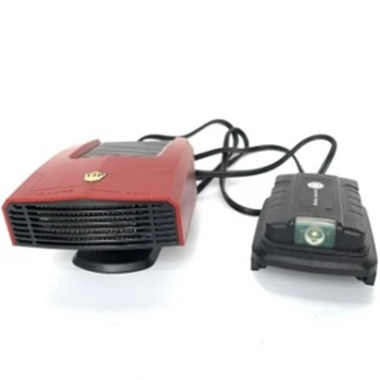 Автомобильный обогреватель с размораживанием от холодного теплого ветра, снегоочиститель с вращением на 360 °, адаптер с двумя USB-портами для аккумулятора Makita 18V, красный
