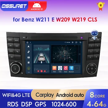 Автомобильный Радиоприемник Android для Benz W211 E W219 CLS W209 CLK W463 G 2002-2011 Автомобильный Аудио Стерео Видео Carplay Мультимедийный плеер GPS RDS