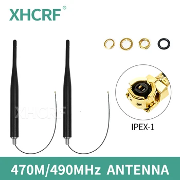Антенна 470 МГц 490 МГц IPEX для наружного использования с винтовым креплением Водонепроницаемая Антенна 470 МГц для дикой природы 490 МГц с IPX для модуля