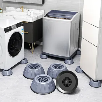Антивибрационные накладки для стиральной машины, пластиковые резиновые ножки, Амортизирующая и шумоподавляющая опора для стиральной машины, сушилка для холодильника, коврик для выравнивания кровати.