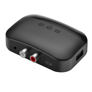 Аудиоприемник Bluetooth 5.0 U Disk RCA 3,5 мм Беспроводной адаптер AUX с TF картой для усилителя динамиков автомобильного передатчика