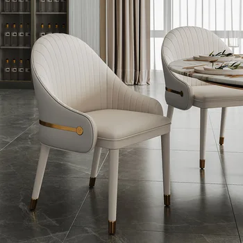 Банкетный дизайн, свадебные стулья, Роскошная гостиная, белое кресло для отдыха, Одноместное кожаное кресло для отдыха, мебель Nordic Sillas