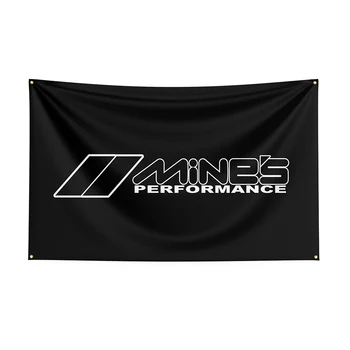 баннер гоночного автомобиля с принтом из полиэстера с флагом 3x5 Mines -декор флага ft, баннер для украшения флага, Баннер для флага