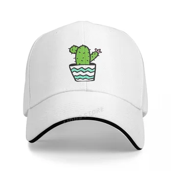 Бейсбольная кепка с принтом кактуса с мультяшными элементами, милая шляпа от солнца для девочек, модные летние мужские и женские шляпы Snapback