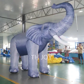 бесплатная доставка по воздуху до двери, индивидуальная модель животного длиной 4 м для продажи, модель слона для показа на открытом воздухе