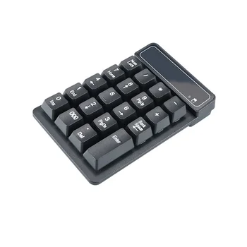 Беспроводная клавиатура 2,4 ГГц, цифровая клавиатура Mini USB, 19 клавиш, цифровая клавиатура, приемник Numpad для бухгалтерского портативного компьютера (A)
