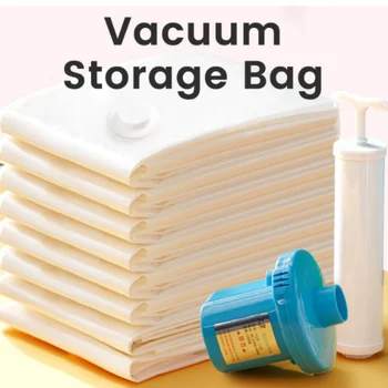 Вакуумный компрессионный мешок, сумка для хранения одежды, лоскутное одеяло, вакуумный мешок, вакуумная сумка для хранения одежды, аксессуары для домашнего хранения