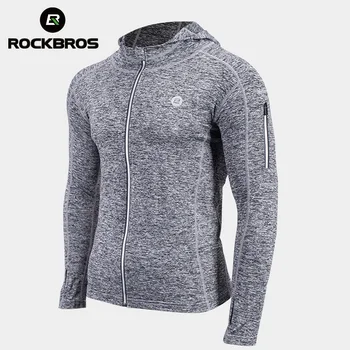 Велосипедная куртка ROCKBROS Унисекс, Велосипедный трикотаж, впитывающий пот, Дышащее тренировочное пальто, Быстросохнущая Спортивная одежда, Велосипедное снаряжение.