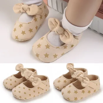 Весенне-осенняя Детская обувь для малышей, повседневная обувь для девочек, легкая однотонная обувь для девочек с блестками, Обувь для девочек, Размер 4