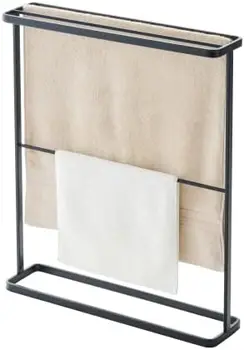 Вешалка для банных полотенец Tower - Органайзер Для хранения в ванной Комнате, Сухой, 30 дюймов - Сталь - вмещает Полотенца размером до 24,5 X 58 дюймов