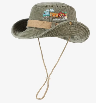 Винтажная Рыбацкая шляпа Для мужчин и женщин, Стираемая Западная Ковбойская шляпа, вышивка, Уличная Альпинистская Рыболовная шляпа, Панама, Кепка-ведро