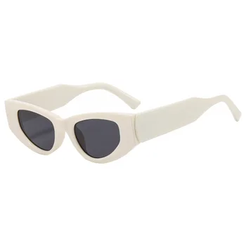Винтажные солнцезащитные очки Y2K Cat Eye, женские Для мужчин, модные Роскошные Брендовые дизайнерские солнцезащитные очки в маленькой оправе, трендовые панк-сексуальные женские оттенки