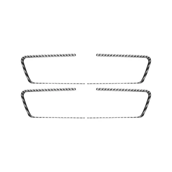 Внутренняя ручка чаши двери автомобиля из углеродного волокна, Рамка для отделки декоративной крышки, наклейки для Toyota Land Cruiser Prado 2010-2018