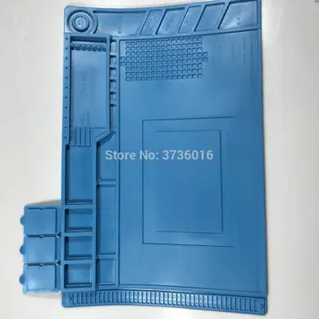Высококачественный инструмент для ремонта, термостойкий магнитный антистатический резиновый коврик синего цвета для ремонта мобильных телефонов и компьютеров