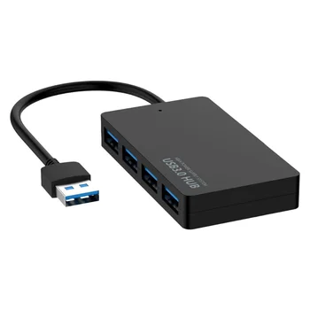 Высокоскоростной концентратор USB 3.0 со скоростью 5 Гбит/с, 4 порта, USB-разветвитель, адаптер для питания ПК, ноутбука