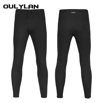 Гидрокостюм Oulylan 1,5 мм, черные неопреновые длинные штаны для дайвинга, теплые обтягивающие брюки, серфинг, подводное плавание с маской и трубкой