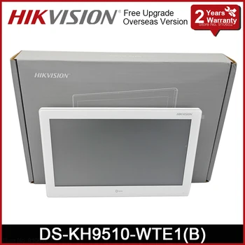 Глобальная версия Видеодомофона Hikvision DS-KH9510-WTE1 (B) Android Для помещений 10,1-дюймовый Цветной Сенсорный Экран POE WIFI Монитор