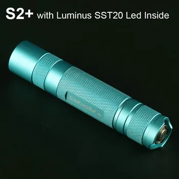 Голубой Конвой S2 + с Luminus SST20 Светодиодный Фонарик 18650 Lanterna Flash Torch Light Рыбалка Кемпинг Портативное Освещение Леди Лампа