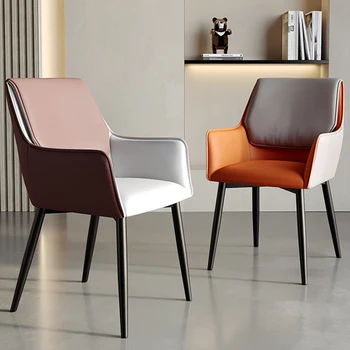 Гостиная Ресторанный стул с акцентной дизайнерской спинкой Мобильные стулья Офисная мебель Cadeira Gamer Стулья для столовой WXH30XP