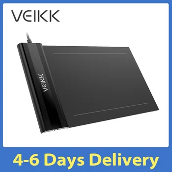 Графические Планшеты VEIKK S640 Доска Для рисования 6*4-дюймовый Дизайнерский Планшет 8192 Уровней Давления Пассивный Стилус Планшеты Для Windows / Mac