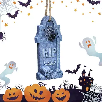 Декор для надгробия на Хэллоуин, кладбище, украшения для надгробия на Хэллоуин, Подвесной декор для надгробия из смолы, подвеска для надгробия 