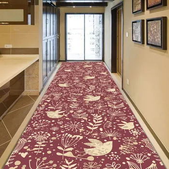Декоративные ковры для вестибюля Reese, ковры для гостиной, коврики для крыльца, простые ретро цветы и птицы эпохи Возрождения, прихожая, прихожая