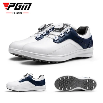 Детская обувь для гольфа PGM, водонепроницаемые противоскользящие Детские Легкие Мягкие дышащие кроссовки, Спортивная обувь для мальчиков 31-38 ярдов