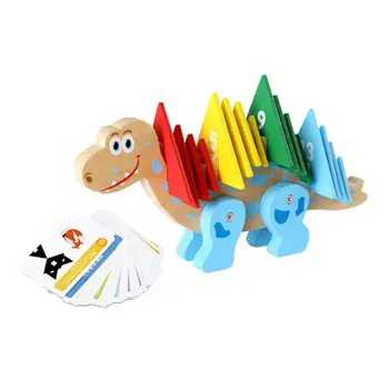Детские математические кубики, игрушечный динозавр, найди закон, развивающие игрушки, Деревянные учебные пособия, Математическая обучающая игрушка для дома, гостиной, малышей