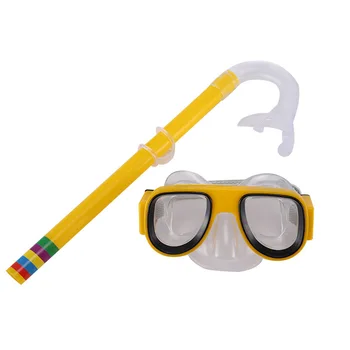 Детские очки для дайвинга, маска и трубка для подводного плавания, противотуманные, сухая трубка для подводного плавания, Детские очки для плавания, очки для плавания с трубкой