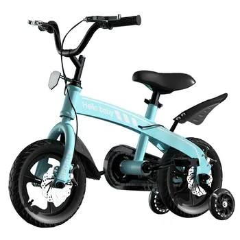 Детский велосипед 14/16 дюймов, велосипед из высокоуглеродистой стали, утолщенный задний брызговик с защитой от шкива, безопасный и простой в эксплуатации