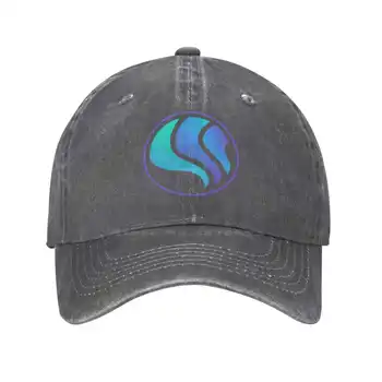 Джинсовая кепка с логотипом Aurora DAO высшего качества, бейсболка, вязаная шапка