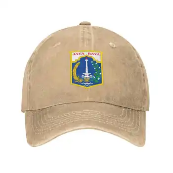 Джинсовая кепка с логотипом Джакарты высшего качества, бейсболка, вязаная шапка