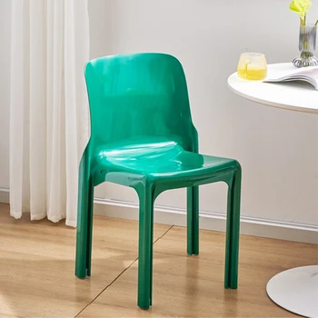 Дизайнерские минималистичные обеденные стулья, современное удобное пластиковое кресло для чтения, Напольная мебель для спальни, Уличная мебель для кухни Cadeiras