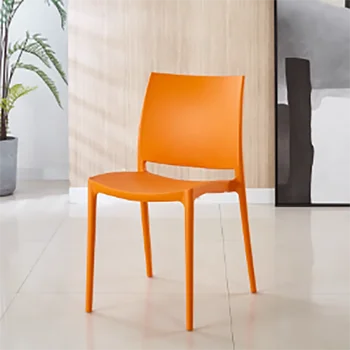 Дизайнерский салон Nordic Офисные кухонные обеденные стулья с длинным кофейным акцентом Обеденные стулья для гостиной Мебель для балкона Comedor