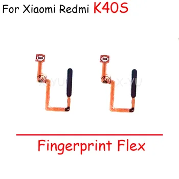 Для Xiaomi Redmi K40 K40S Pro Gaming Кнопка Home Датчик отпечатков пальцев Гибкий кабель для возврата питания